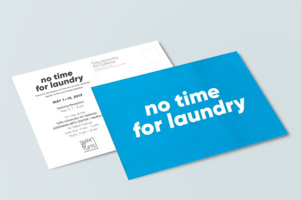 SMFA at Tufts 2019 Thesis Exhibition: “no time for laundry”